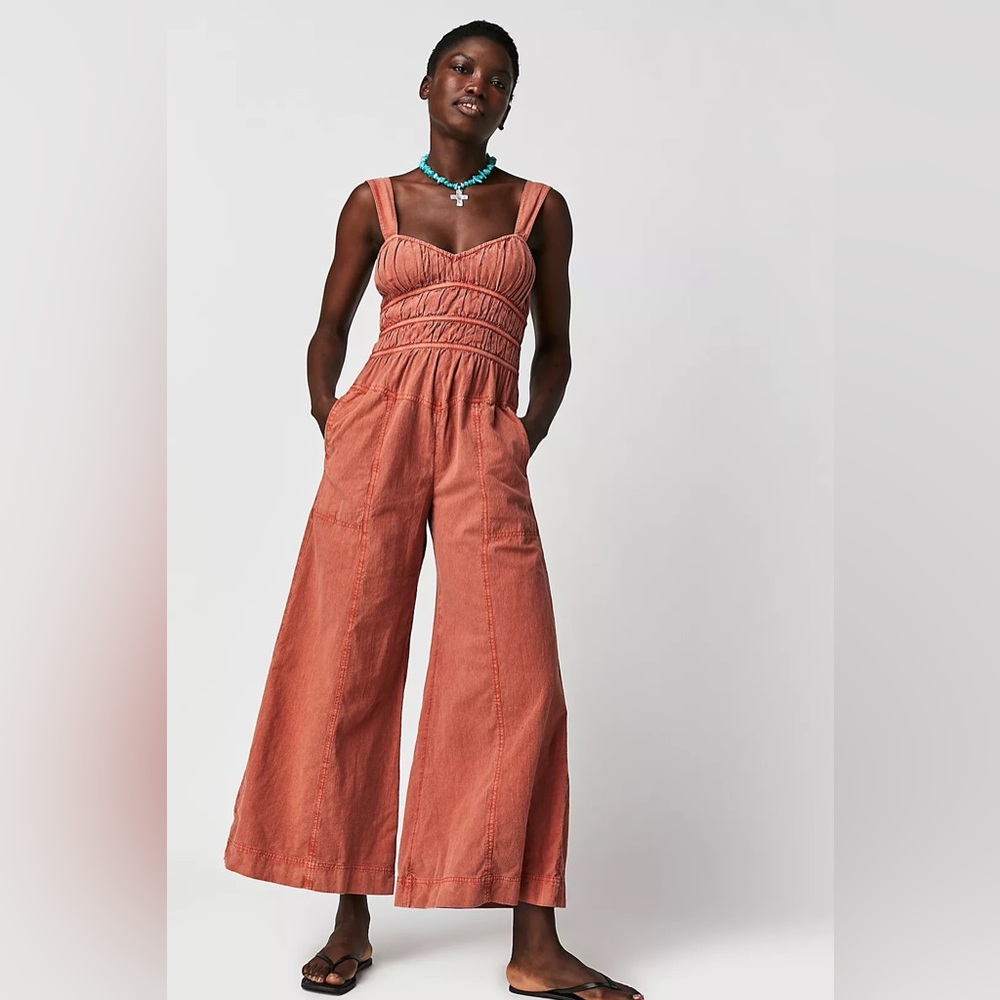 Free People After All Ruched One-Piece Romper